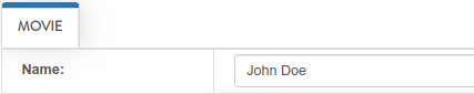 Name field contains John Doe